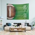 thumbnail image 5 of American Football Tapestry Wall Hanging Tapestries Happy Colorful Hippie Psychedelic Art Polyester Carpet Wall Decorative for Living Room Bedroom 80x60inch, 5 of 7