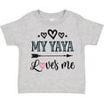 thumbnail image 3 of Inktastic My Yaya Loves Me Grandchild Girls Toddler T-Shirt, 3 of 5
