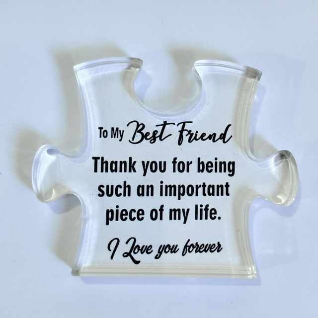 Jkkant Transparent Acrylic 3D Puzzle, Modern Abstract Sculpture for Home Desk & Bookshelf Decor