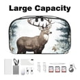 thumbnail image 3 of Deer USB Case Digital Bag Cord Organizer Box Charger Case Oxford Cloth Waterproof Electronics Storage Bag 5.9x9.44x3.14 in, 3 of 6
