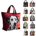 thumbnail image 7 of Women's Animal Floral Quilted Canvas Tote Bag Multi Size Large Capacity Reusable Shoulder Handbag For Work Shopping Travel, 7 of 7