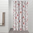 thumbnail image 2 of Red Christmas Tree Pattern Shower Curtain 36"x72" ,Bathroom Decorative Shower Curtains Set with 12 Hooks,Modern Waterproof Washable Shower Curtain, 2 of 6
