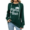 thumbnail image 1 of Casual Women's Hoodless Sweatshirt With Drawstring Printed Design For Everyday Wear In Fall And Winter Versatile Style Paired With Pants Or Skirts Basic Layering Piece, 1 of 6