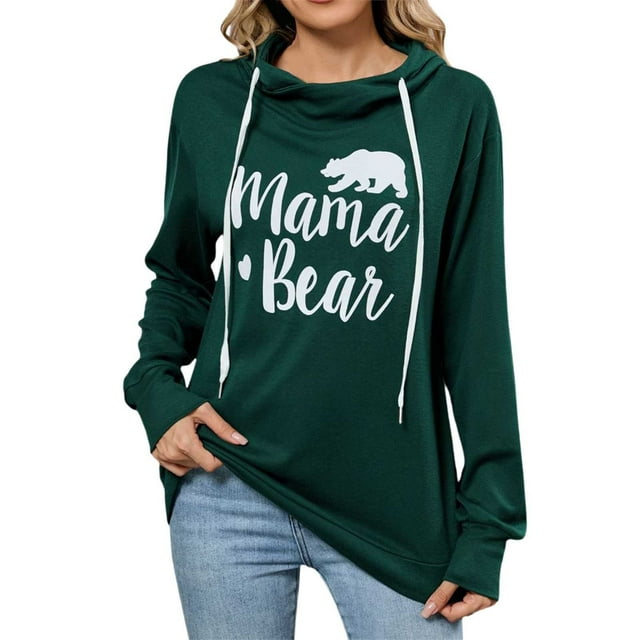 Casual Women's Hoodless Sweatshirt With Drawstring Printed Design For Everyday Wear In Fall And Winter Versatile Style Paired With Pants Or Skirts Basic Layering Piece