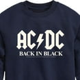 thumbnail image 3 of ACDC - Glow In The Dark - Back In Black - Toddler & Youth Crewneck Fleece Sweatshirt, 3 of 5
