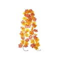 thumbnail image 2 of Artificial Maple Leaf Garland Fake Fall Hanging Decor 7ft Thanksgiving Halloween Home Wall Fireplace Door Indoor Outdoor Wedding Party, 2 of 8