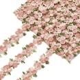 thumbnail image 1 of Cinta de poliéster de 5 yardas con borde de encaje floral, ideal para decoración, bordados, apliques, costura, manualidades, tapicería, cortinas y decoración del hogar., 1 of 9