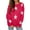 Hot Pink, variant on Vedolay Fall Sweaters for Women 2023 Casual Long Sleeve Soft Loose Fit Cable Knit Pullover V Neck Sweater,Blue S