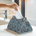 thumbnail image 6 of Salouo Underwater Animals and Flowers Pattern Long Tissue Box Cover Rectangular–Plus Size Tissue Box Holder Modern LeatheLarge Tissue Holder for Bathroom Car & Office Decor, 6 of 7