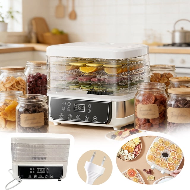 Klonfd Home Dryer Layer Fruit Dryer Adjustable Temperature Meat Dryer Candy Dryer With 1 72 Hour Digital Timer And Temperature Control European Standard