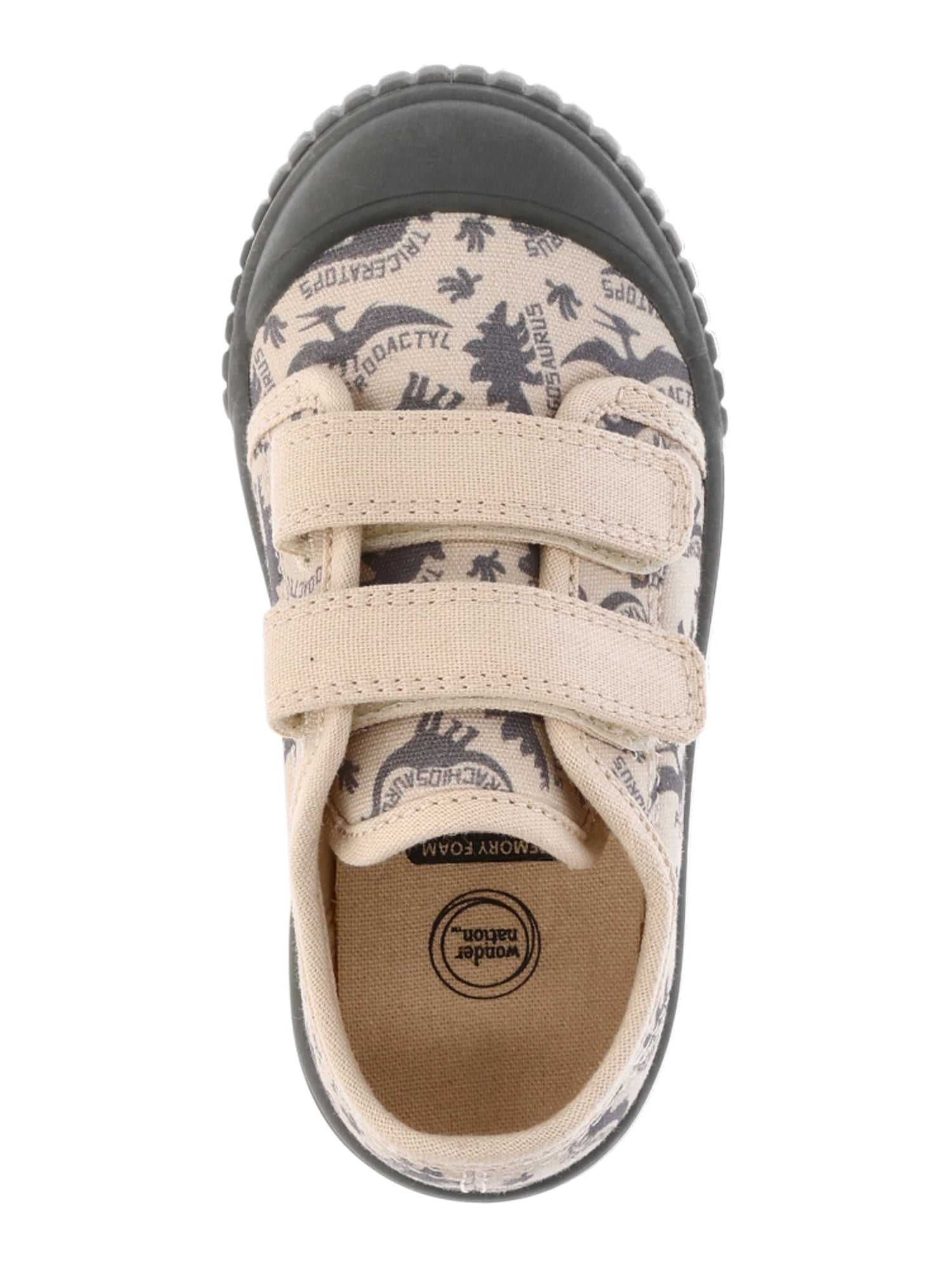 Wonder Nation Baby & Toddler Kids Two-Strap Bump Toe Sneakers