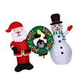 thumbnail image 1 of Decoración navideña inflable para exteriores, suministros para fiestas navideñas, iluminación LED incorporada para patio trasero, jardín o césped., 1 of 7