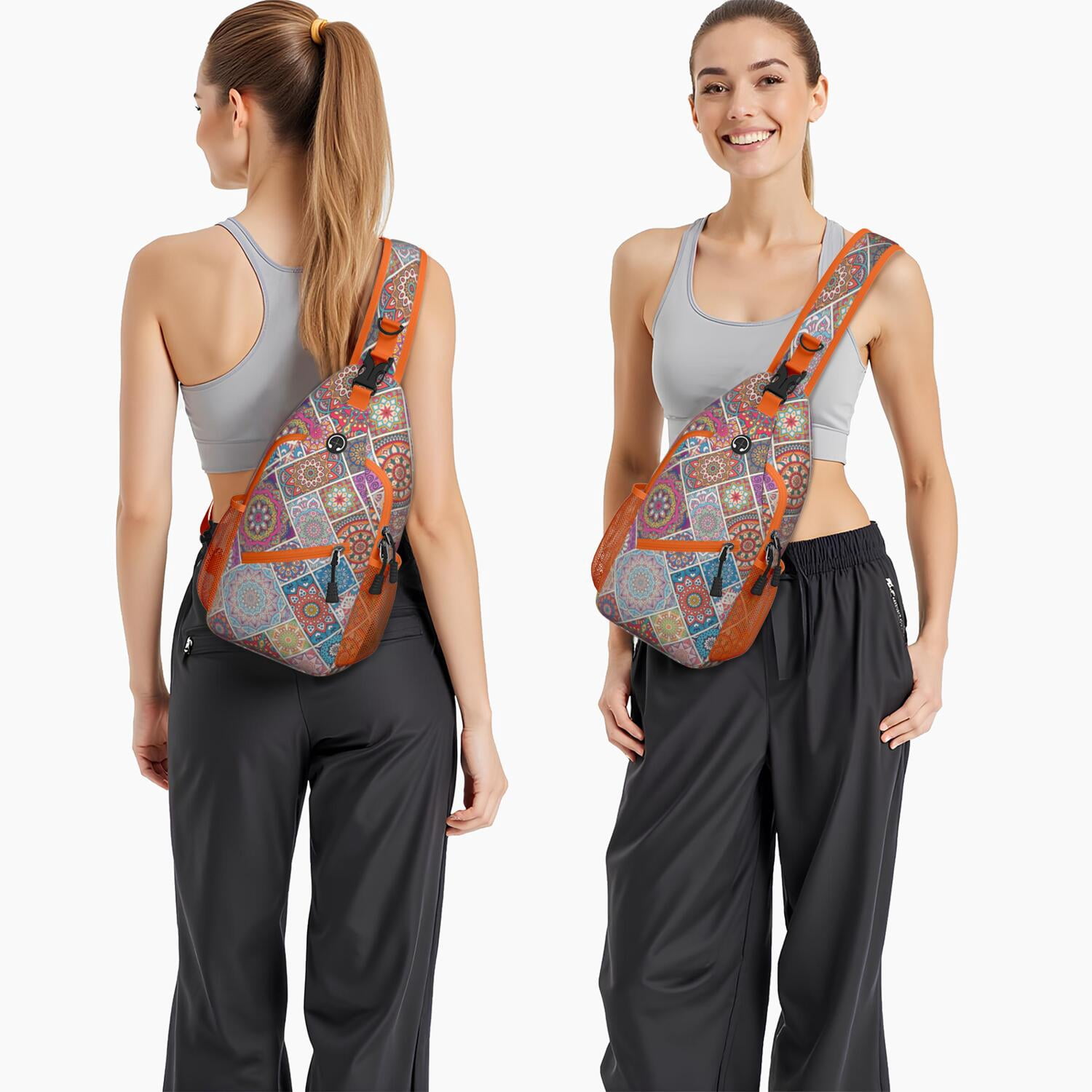 Rustic Home Decor Inspired Sling Bag Spacious Chest Bag for Commuters Artistic & Versatile