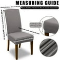 thumbnail image 3 of 4/6-Piece Velvet Stretch Dining Chair Cover Set Universal Removable Non-Slip Parsons Chair Covers Suitable for Dining Rooms, Kitchens, and Living Rooms, 3 of 7