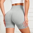 thumbnail image 2 of Biker Shorts for Women High Waist Tummy Control Seamless Yoga Shorts for Gym, Running Womens Athletic Shorts (Light Gray S), 2 of 6