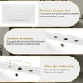 thumbnail image 5 of 30" Modern Bathroom Vanity with Sink,  Storage Cabinet with Soft-Close Door & 3 Drawers, Ceramic Top, Solid Wood Frame for Bathroom Organization,Black, 5 of 8