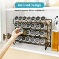 thumbnail image 3 of Spice Rack Organizer for Cabinet, 4 Tier Spice Organizer with 28 Empty Spice Jars and 432 Labels, Seasoning Organization for Countertop, Cabinet, Kitchen, Pantry, Cupboard, 3 of 5