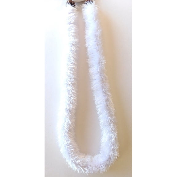 Funcraft Purple & White Solid Yarn Lei, 1 Each