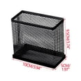 thumbnail image 3 of YIMWNYI Metal Mesh Pen Storage Box, Compact Desk Organizer for Office Supplies, Wall-Mounted or Desktop Storage for Pens, Pencils, Makeup Brushes, and Small Items, Space-Saving Design, 3 of 8