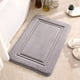 thumbnail image 1 of Esterilla absorbente para el baño - alfombra de espuma esponja de 40x60cm, entrada antideslizante y felpuda de inodoro, impermeable y lavable, gris/blanco/azul, 1 of 9
