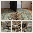 thumbnail image 4 of KUETH 5'x7' Tiger Area Rugs for Living Room, Non Slip Machine Washable Vintage Boho Rug, Low Pile Print Rug for Bedroom Dining Room Home Office, 4 of 9