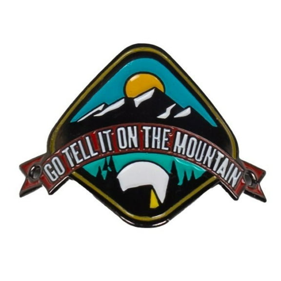 Walking Stick Medallion-Go Tell It On The Mountain-1.37" (Pack Of 6)