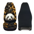 thumbnail image 2 of Uourmeti Car Seat Cover Premium Polyester, Compatible with Automobile Interior, Fit for Suv Vehicle, Panda Sunflower Print, 2 of 6