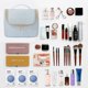 thumbnail image 4 of Bolsa de maquillaje, bolsa de viaje para cosméticos, bolsa de mano portátil para cosméticos para mujer, bolsa de artículos de tocador grande, organizador, 4 of 5