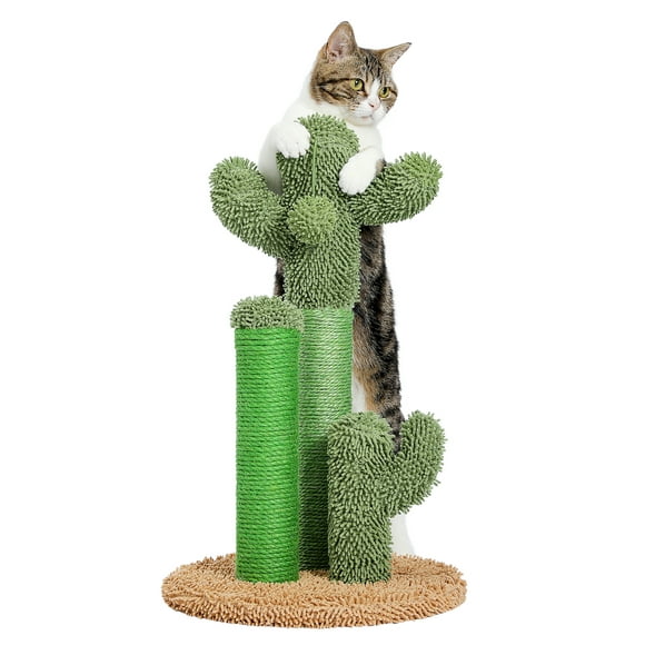 PAWZ Road 23" Cactus Cat Scratching Posts Sisal Cat Scratcher Brown Medium