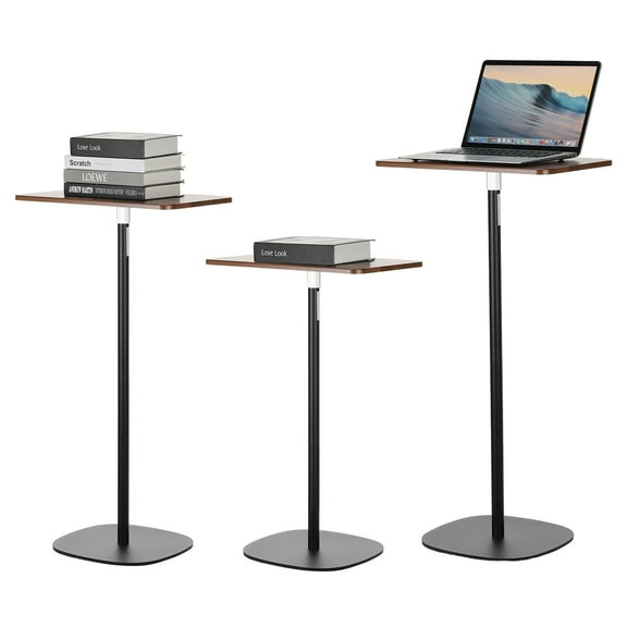 Uxcell Book Stand for Reading, 18.5"-47.2" Height Adjustable Floor Book Stand, Black