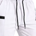 thumbnail image 5 of Hurxie Cargo Shorts for Men Hiking Shorts Summer Athletic Work Short with Zipper Pockets Running Travel Short Pants White,2XL, 5 of 7