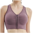 thumbnail image 2 of Ozmmyan Closure Sports Bra Wirefree Comfort Sports Bras for Women Extra-Elastic Bra Active Yoga Sports Bras S-XL 3Colors, Summer, 2 of 6