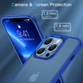 thumbnail image 3 of HTOOQ Frosted Designed for iPhone 13 Pro Case,Black & Blue--, 3 of 5