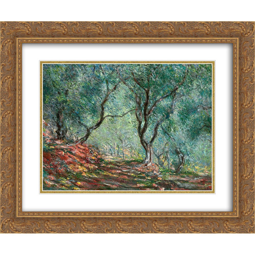 Claude 2x Matted 24x20 Gold Ornate Framed Art Print 'Olive Tree