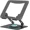 Black, variant on Laptop Stand with 360° Rotating Base, Ergonomic Computer Riser for Desk, Adjutable Height Muti-Angle, Foldable Laptop Mount, Stable Metal Holder Support 10-15.6" Notebook PC