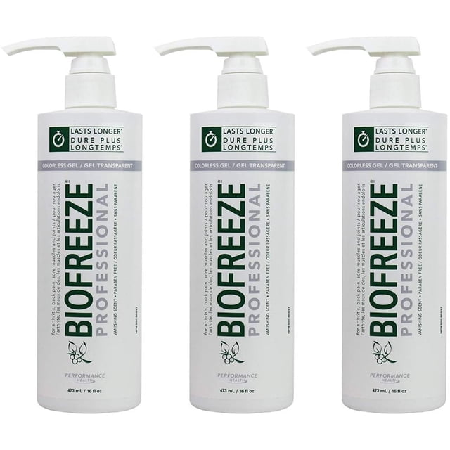 BIO FREEZE Professionnel - Pompe 16 Oz (Lot de 3)