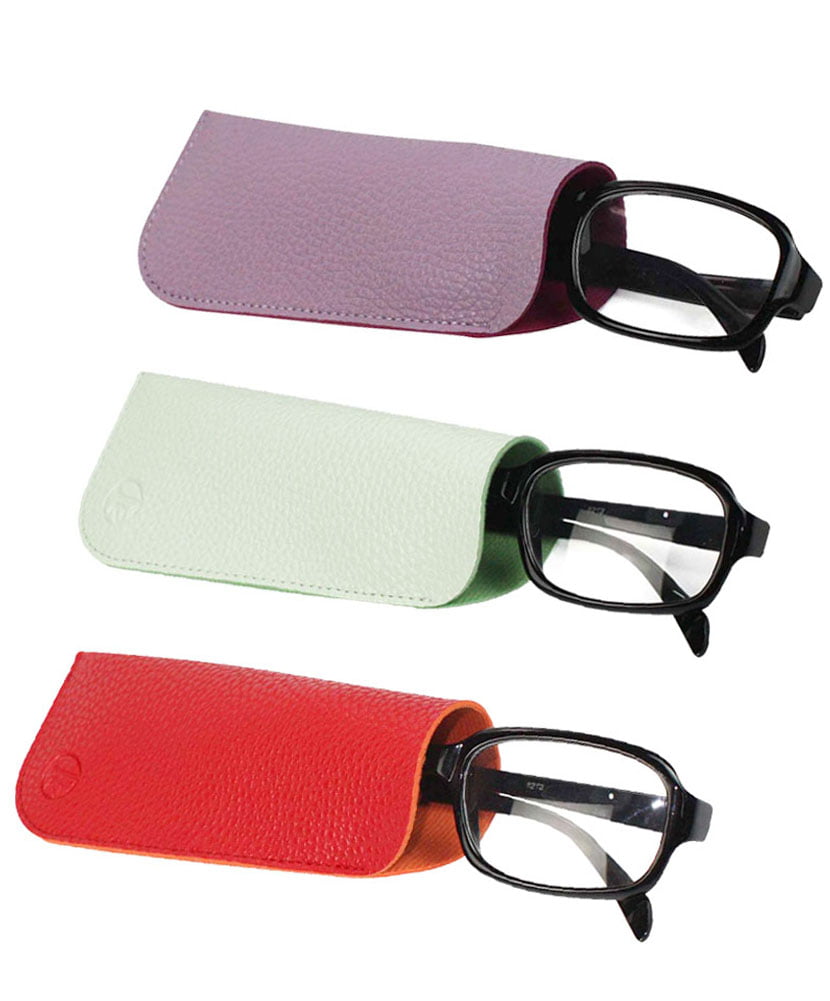 5 Pack Soft Felt Eyeglass Slip Cases For Small To Medium Glasses & Sunglasses 9000-85-ASST-5PK-AUT