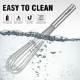 thumbnail image 4 of Walfos Whisk,14in Large Whisks, Heavy Duty Stainless Steel Wire Whisk for Blending, Whisking, Beating Suitable for stirring and mixing containers such as deep pots or big bowl at home or store., 4 of 7