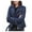 Blue, variant on Inleife Womens Cool Faux Leather Jackets Long Sleeve Zipper Fitted Coat Fall Short Jacket