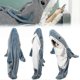 thumbnail image 1 of Super Soft Shark Blanket Hoodie Adult Shark Blanket Cozy Flannel Hoodie, 1 of 3