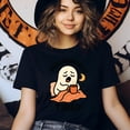 thumbnail image 3 of Paranormally Tired Graphic Tee Funny Ghost Coffee Shirt, White, Size 2XL, 3 of 6