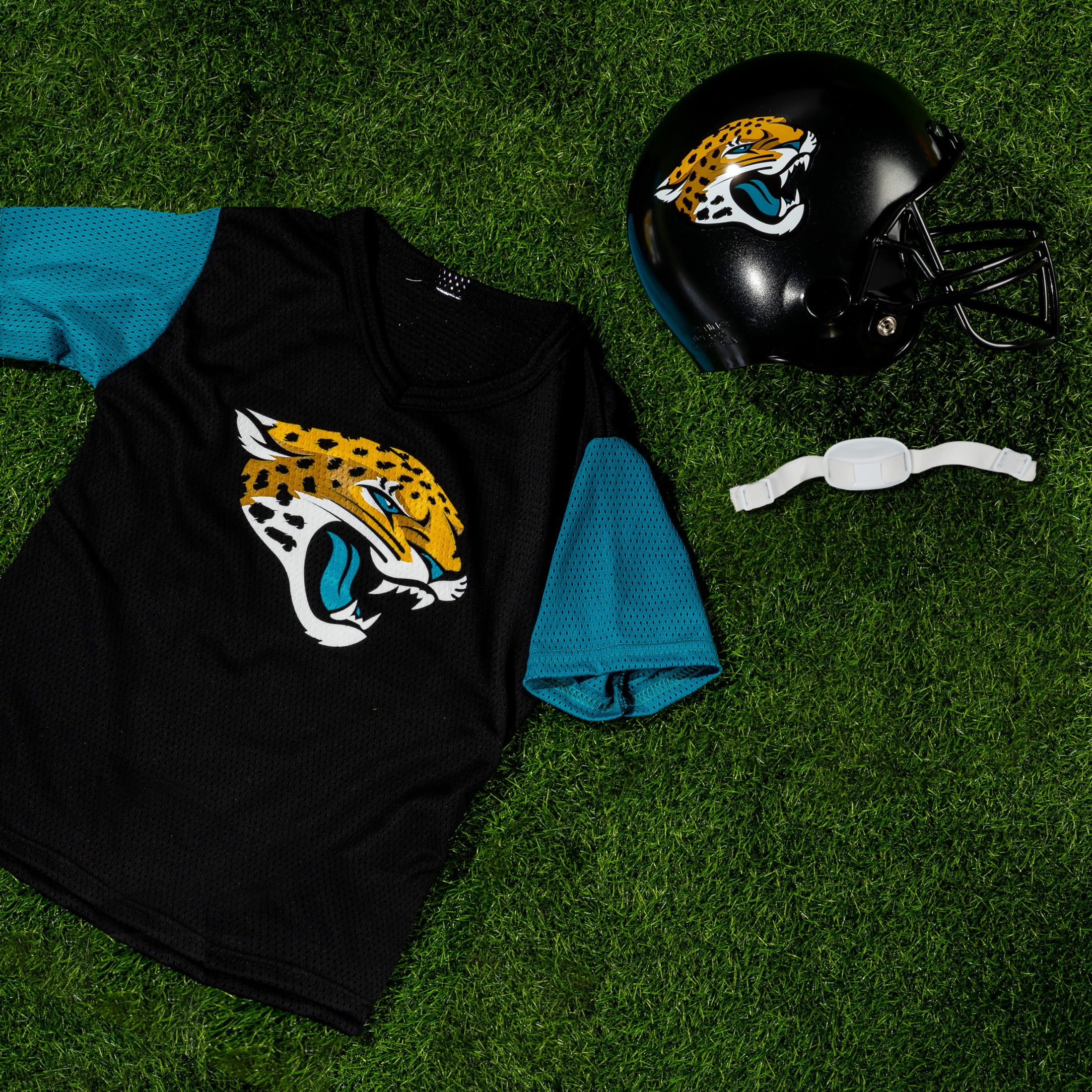 Franklin Sports Jacksonville Jaguars Kids NFL Uniform Set - Youth NFL Team Jersey, Helmet + Apparel Costume - Official NFL Gear -Youth Medium