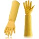 thumbnail image 1 of Guantes de jardinería de cuero de manga larga, resistentes a los pinchazos, guantelete de cuero transpirable, guantes de jardín de poda floral de rosas para mujeres y hombres - amarillo Sailing  Electrónica, 1 of 5