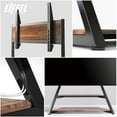 thumbnail image 2 of FITUEYES Universal Floor TV Stand for 75-100 inch LCD LED Flat Curved Screens Height Adjustable Eiffel Series TV Stand with Wood Shelf Open Storage & Cable Management – VESA 800X600mm, Holds up 187lbs, 2 of 7