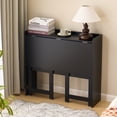 thumbnail image 2 of PUKNLY Folding Table with Storage Shelf, 32.6 Inch Computer Desk, Small Writing Desk for Bedroom Home Office Dorm and Apartment, Black, 2 of 5