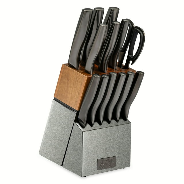 Ensemble de blocs à couteaux Thyme & Table 15 pièces
