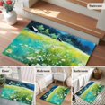 thumbnail image 6 of Blue Green Forests 2'x3' Washable Rug, Spring Oil Painting Daisy Nature Landscape Non-Slip Soft Doormat Area Rugs for Entrance Bathroom Bedsides, Carpet for Kitchen Bedroom, Entryway Floor Mat, 6 of 9