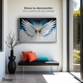 thumbnail image 3 of Cuadro Decorativo Marco Flotante Alas Corazón Dorado 90x60 Canvas Revolution Marco Blanco, 3 of 3