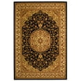 thumbnail image 4 of SAFAVIEH Lyndhurst Katrina Floral Border Area Rug, Black/Ivory, 5'3" x 7'6", 4 of 6