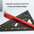 thumbnail image 2 of 7inch Triangles Ruler, Triangles Ruler Rafter Square Protractor, High Precisions Aluminum Triangles Ruler Layout Measur, 2 of 8